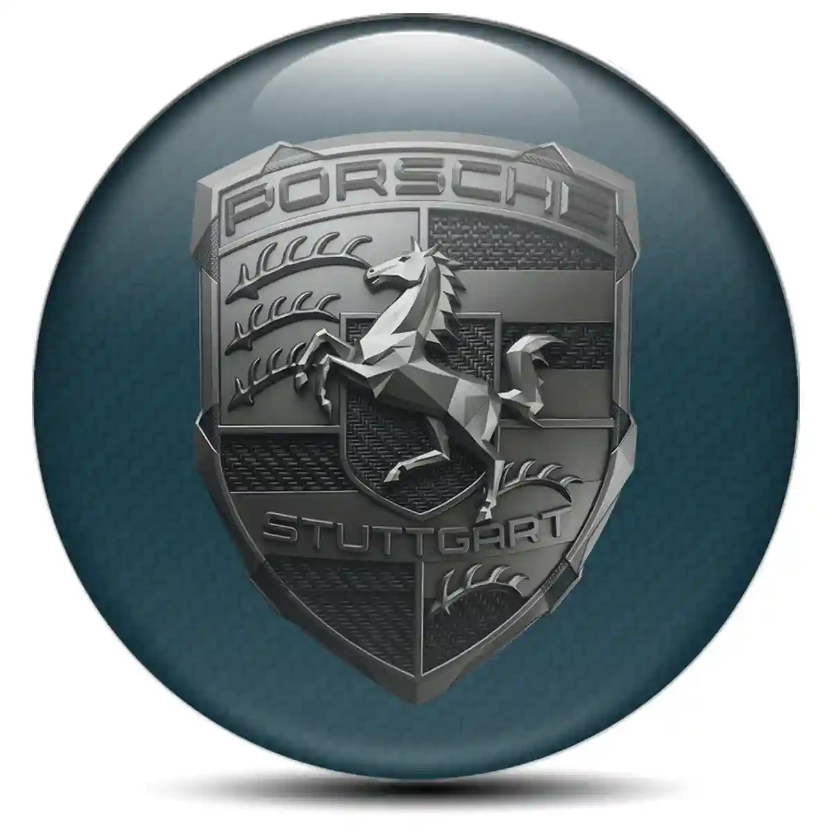 Porsche Silicone Sticker Self-Adhesive Sport Tuning