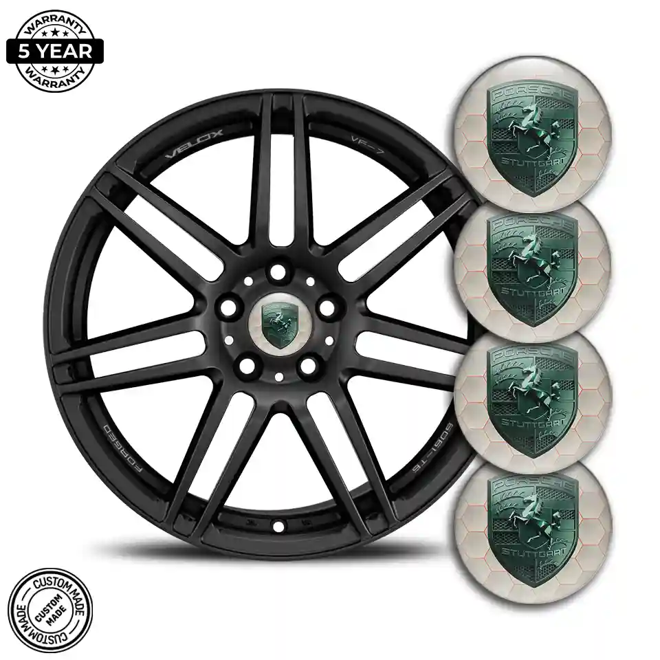 Porsche Silicone Sticker Self-Adhesive Street Tuning