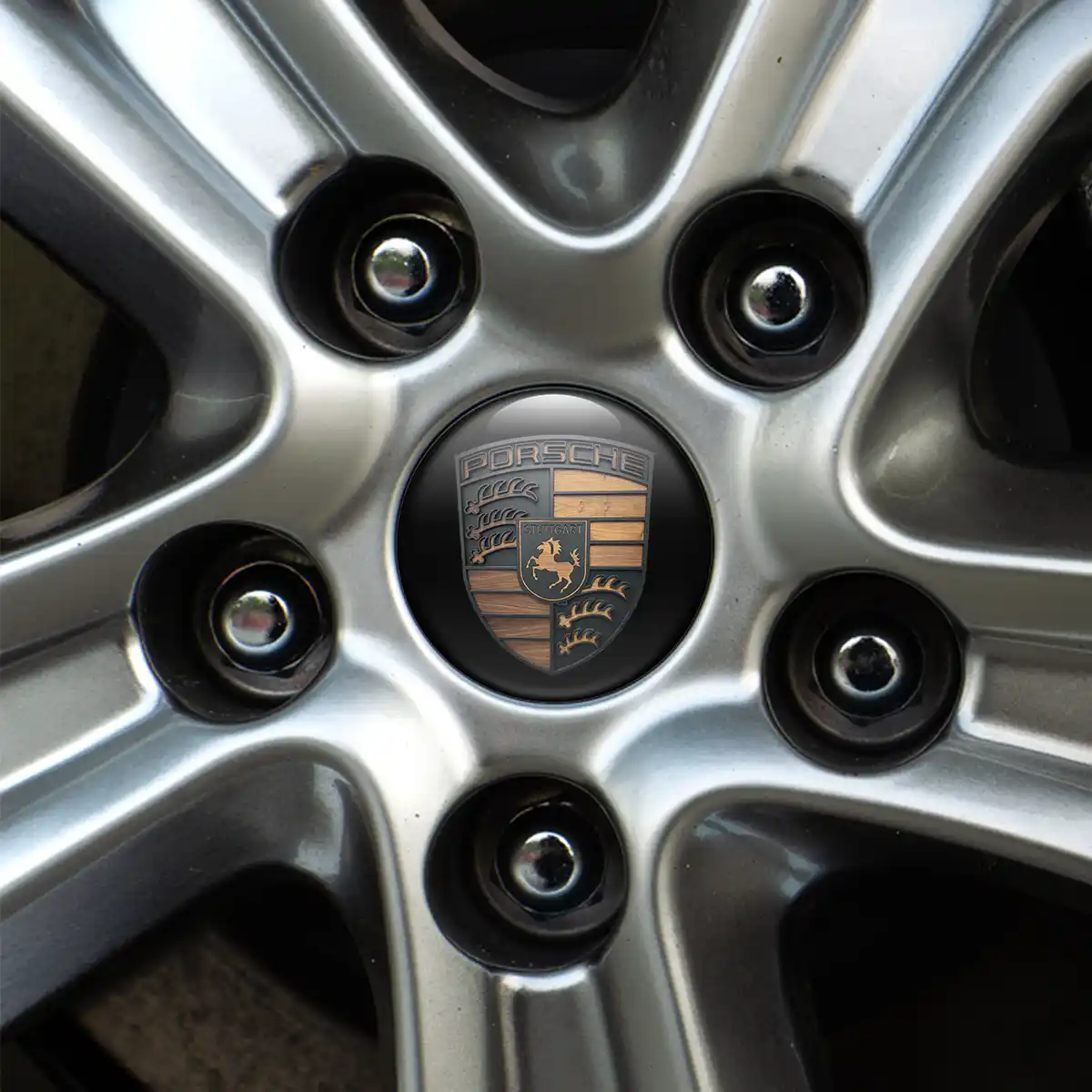 Porsche Silicone Sticker Self-Adhesive Stylish Design