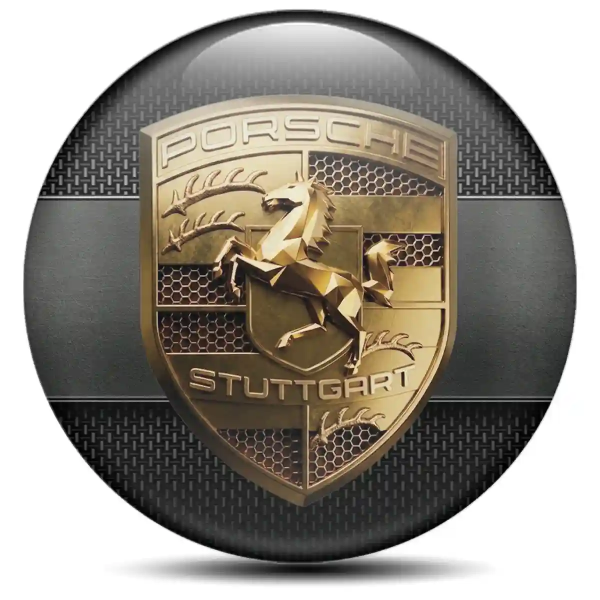 Porsche Silicone Sticker Self-Adhesive Superior Craft