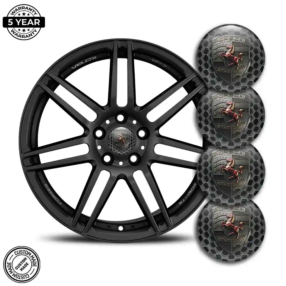 Porsche Silicone Sticker Self-Adhesive Vortex Series