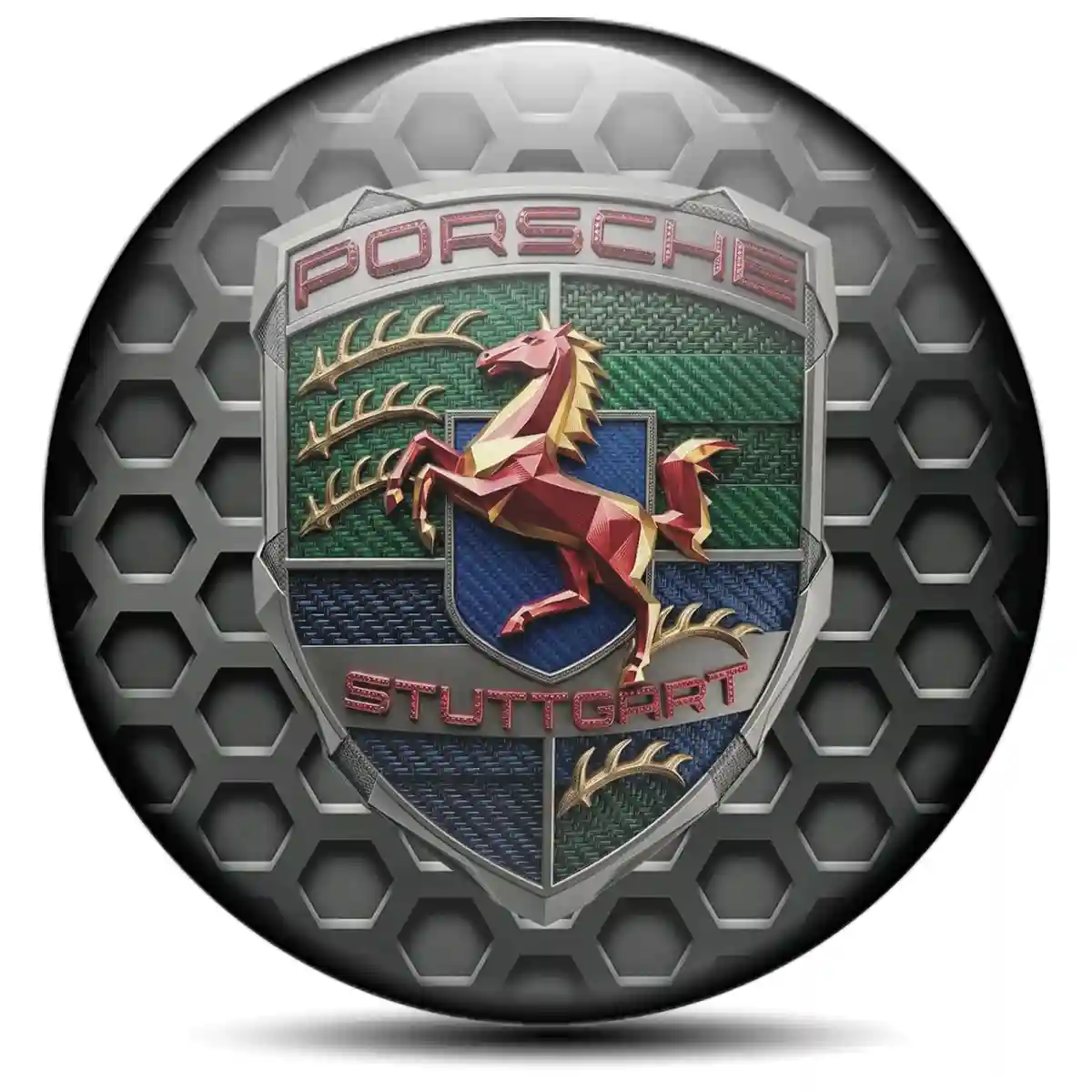 Porsche Silicone Sticker Street Tuning
