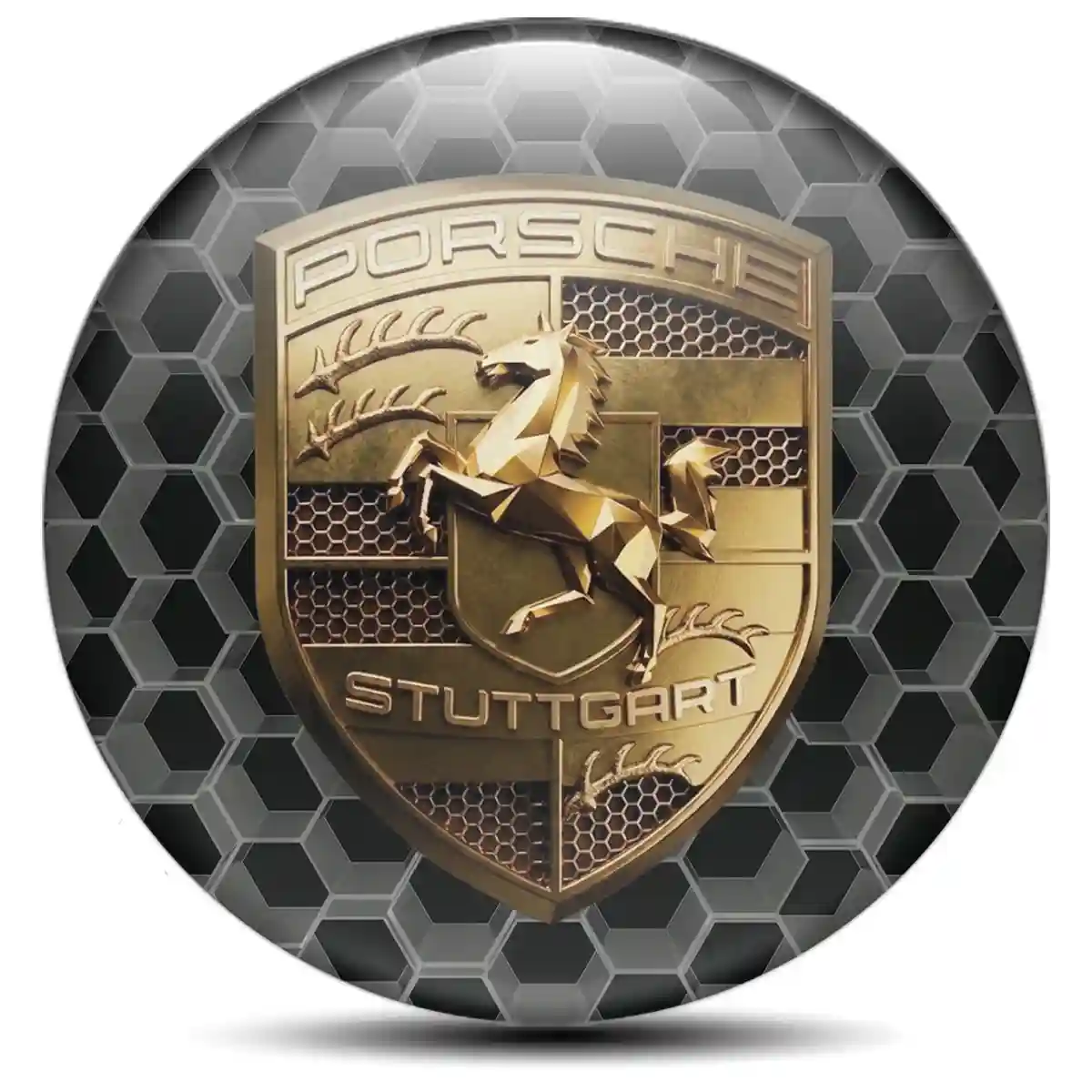 Porsche Silicone Sticker Superior Craft