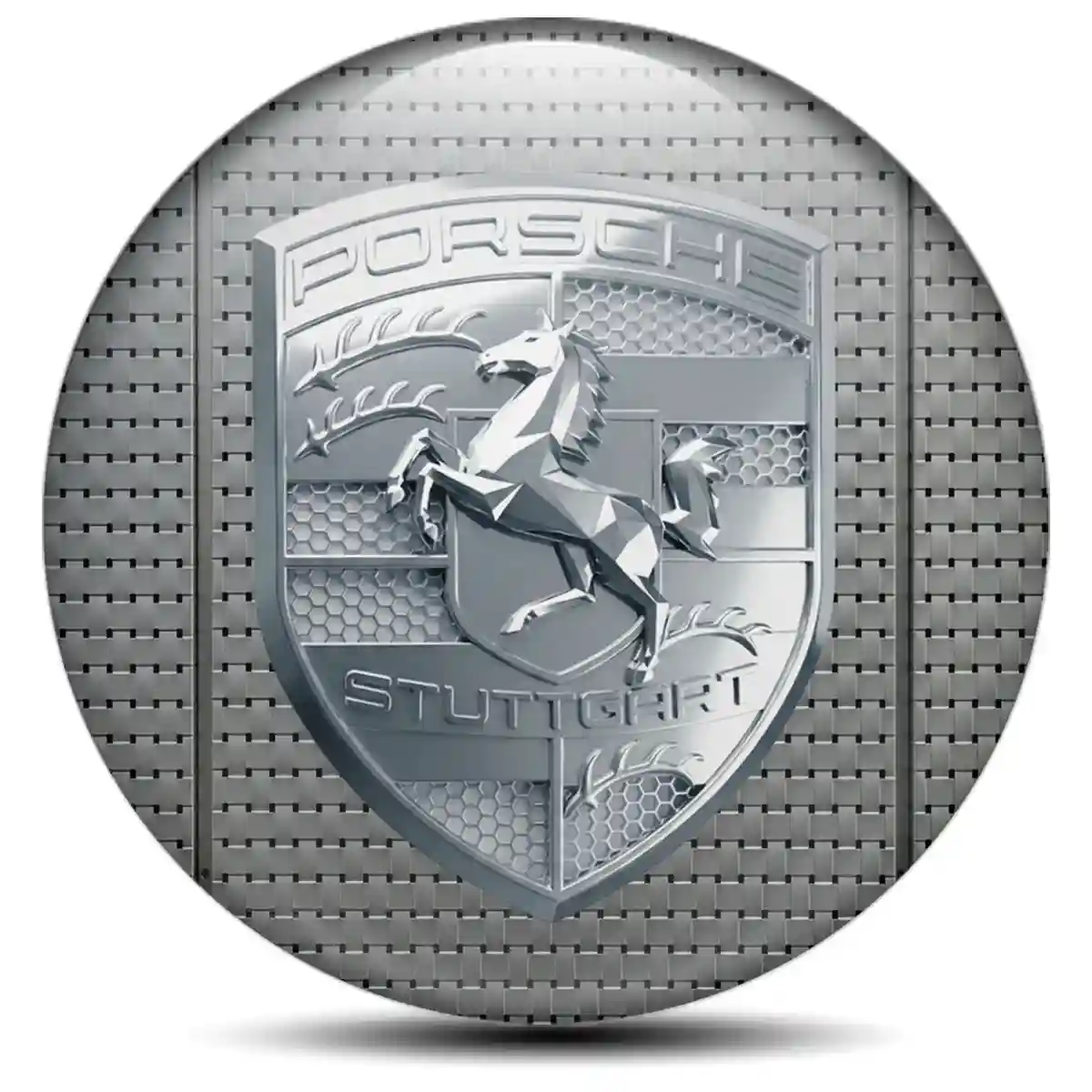 Porsche Sticker Epoxy 3D Gel Cabin Style
