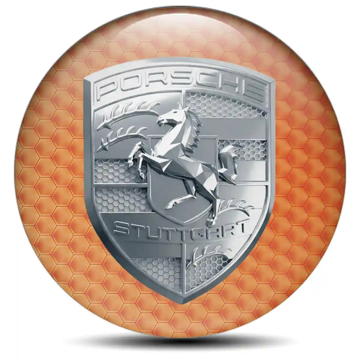 Porsche Sticker Epoxy 3D Gel Deluxe Edition