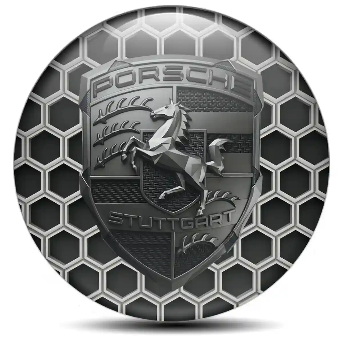 Porsche Sticker Epoxy 3D Gel Exclusive Series