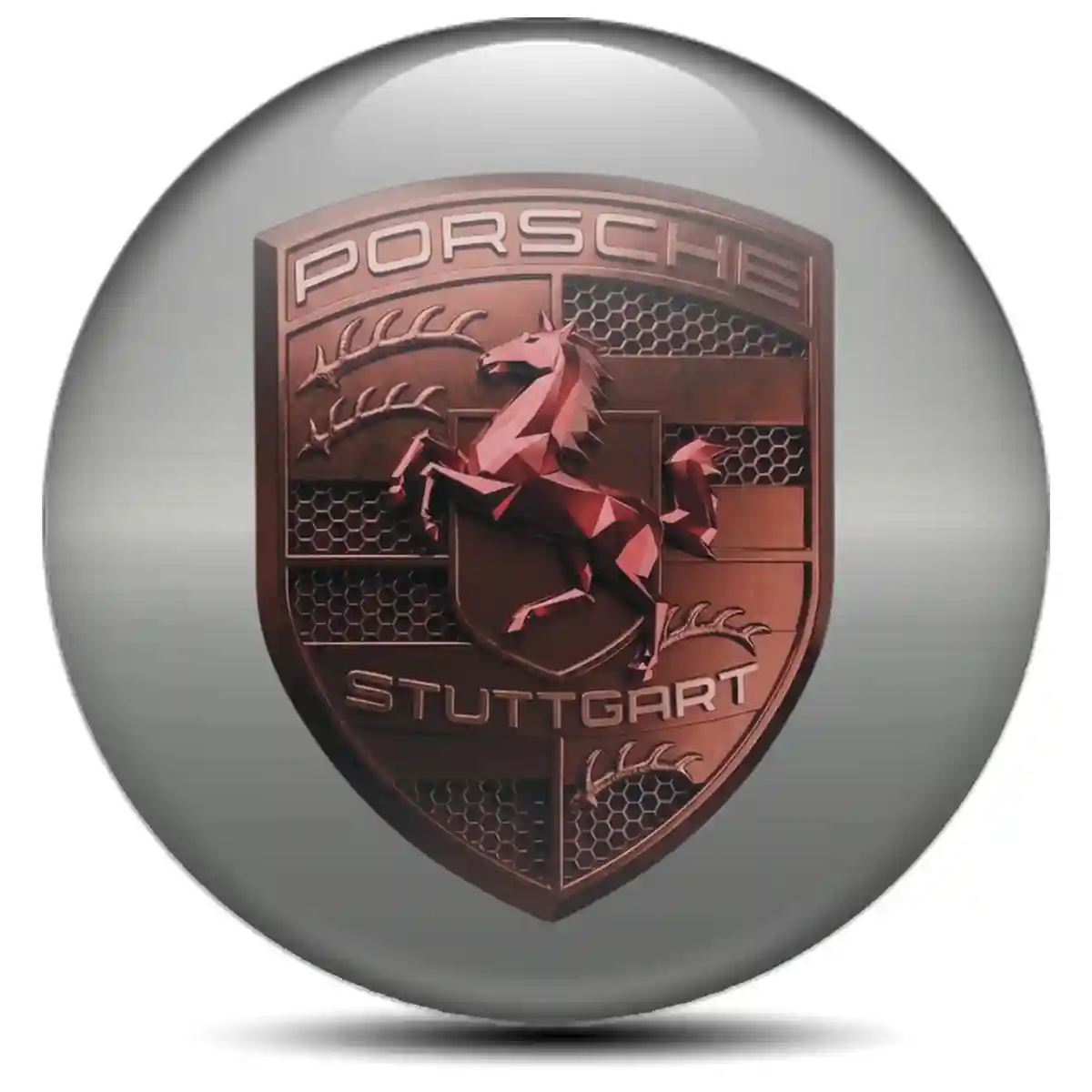 Porsche Sticker Epoxy 3D Gel Prestige Line
