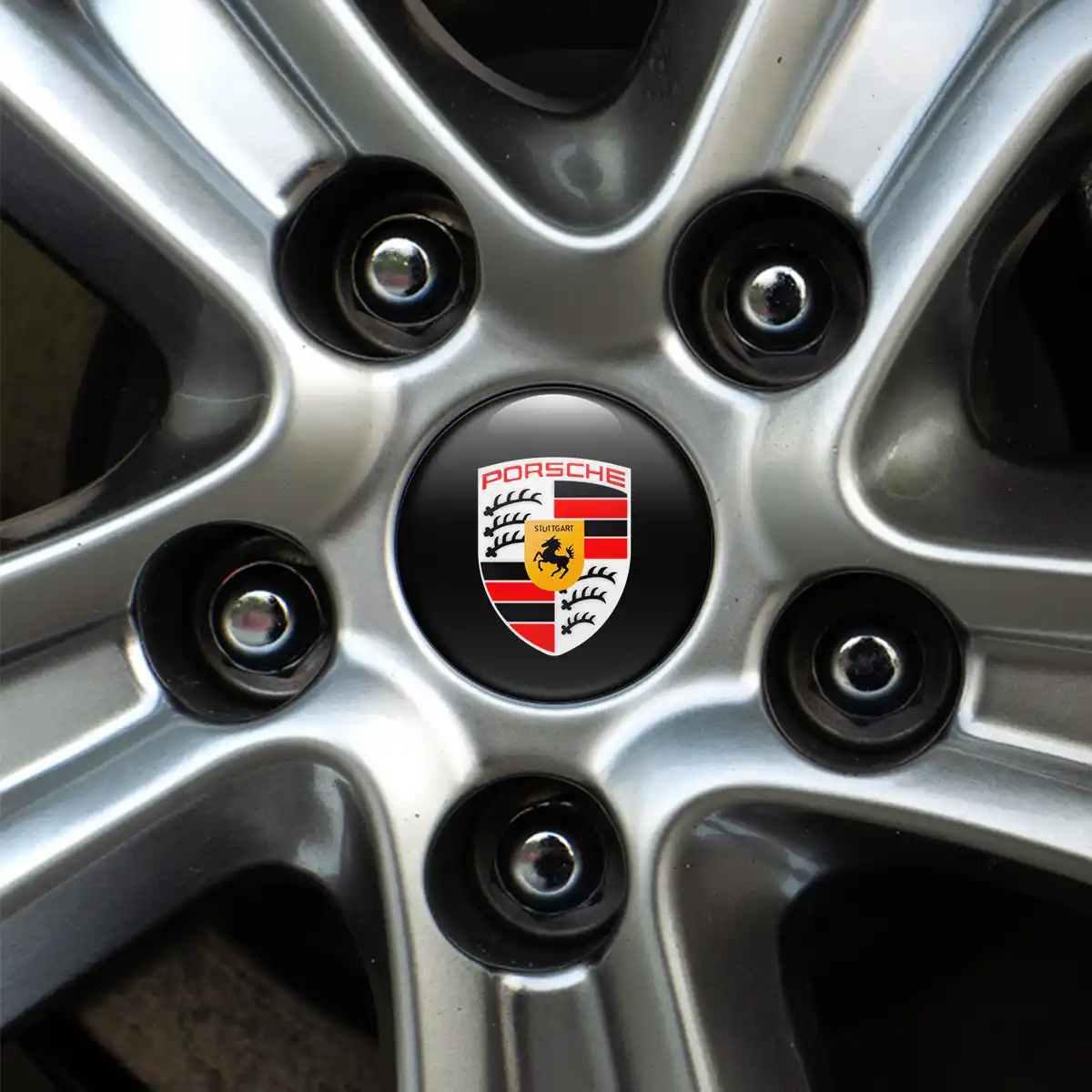 Porsche Sticker Epoxy 3D Gel Stylish Design