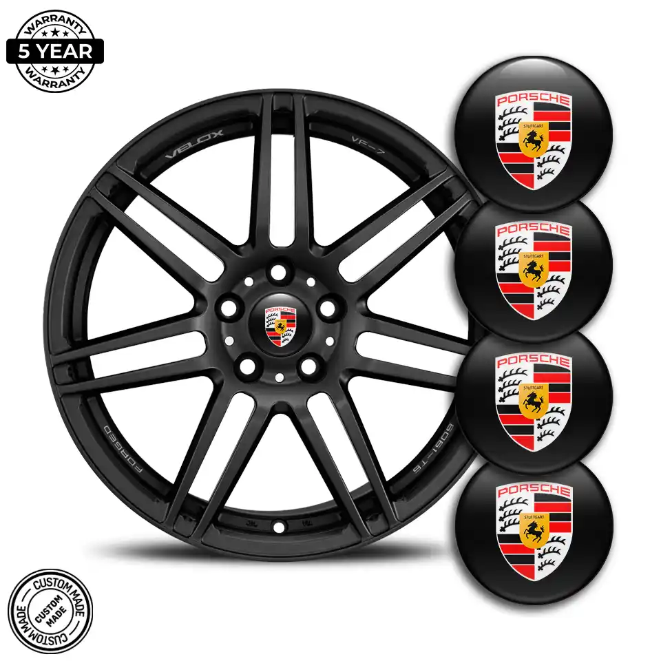 Porsche Sticker Epoxy 3D Gel Stylish Design
