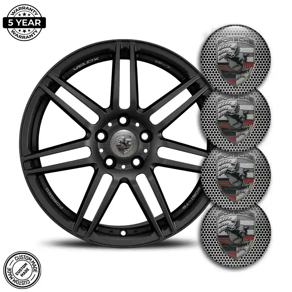 Porsche Wheel Emblem Self-Adhesive Exclusive Series
