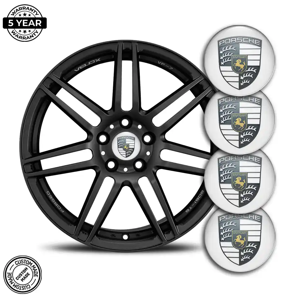 Porsche Wheel Emblem Self-Adhesive High Quality