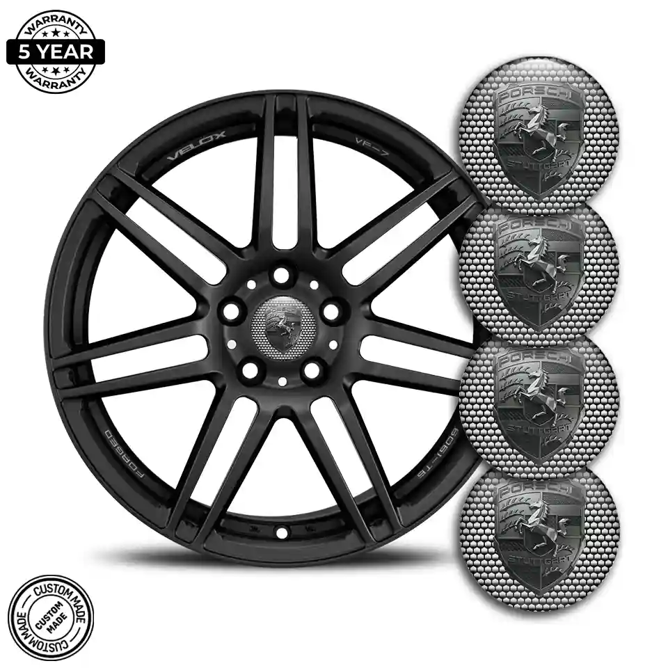 Porsche Wheel Emblem Self-Adhesive Interior Luxe