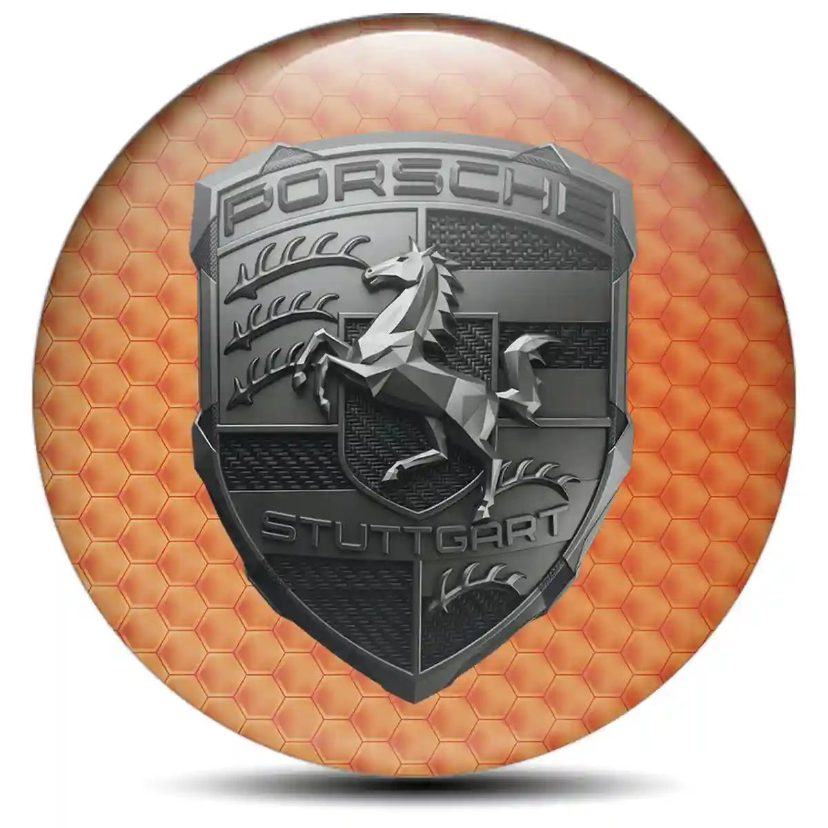 Porsche Wheel Emblem Self-Adhesive Street Tuning
