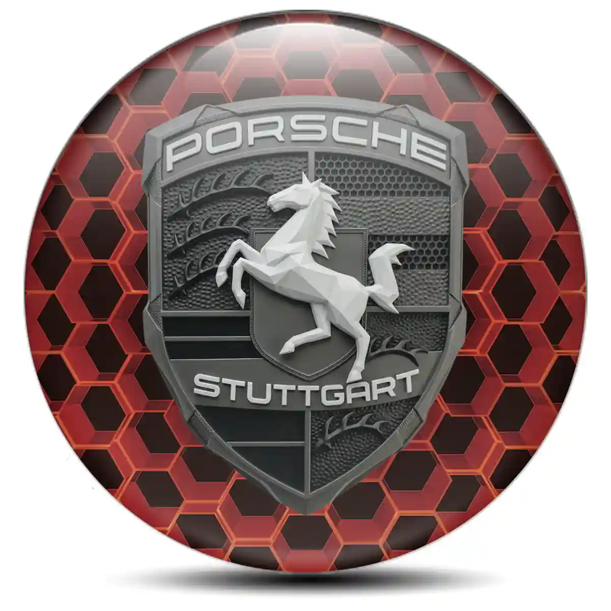 Porsche Wheel Emblems Branded Line