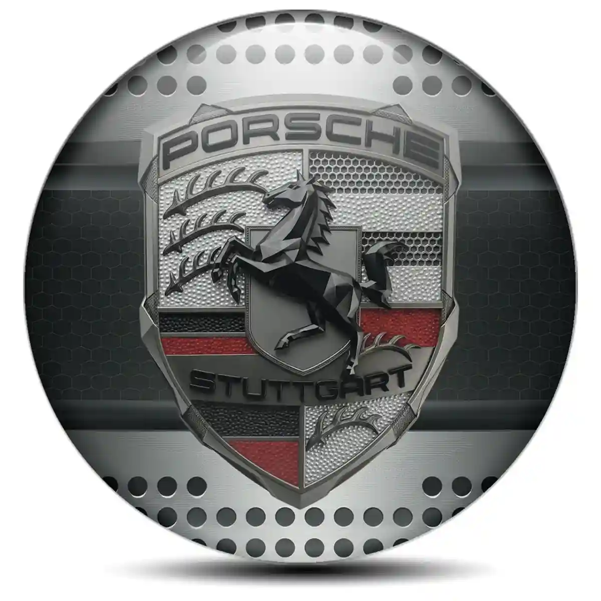 Porsche Wheel Emblems Cabin Style