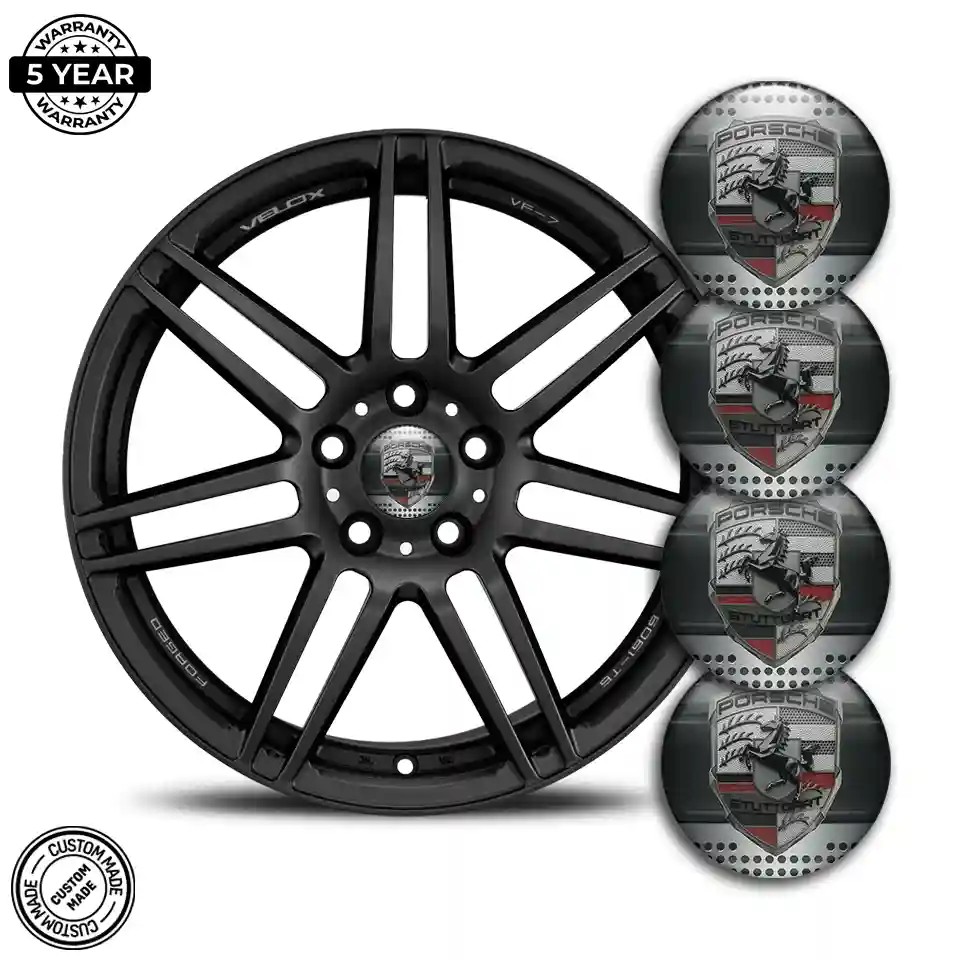 Porsche Wheel Emblems Cabin Style