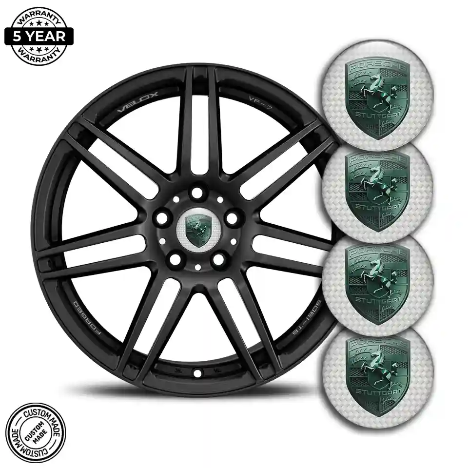 Porsche Wheel Emblems Deluxe Edition