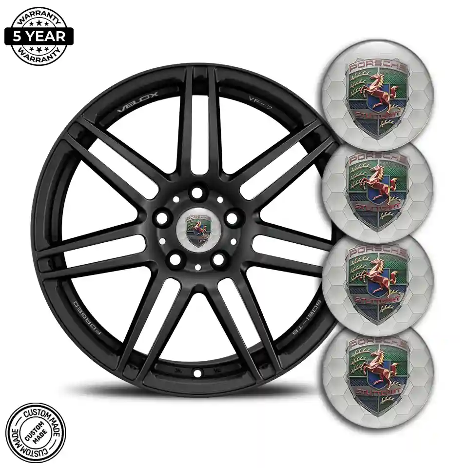 Porsche Wheel Emblems Elite Edition