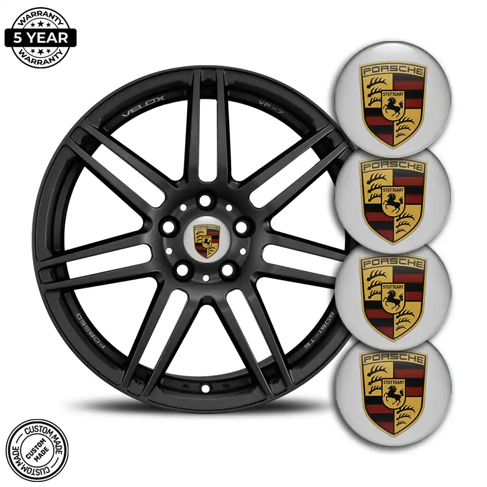 Porsche Wheel Emblems High Quality