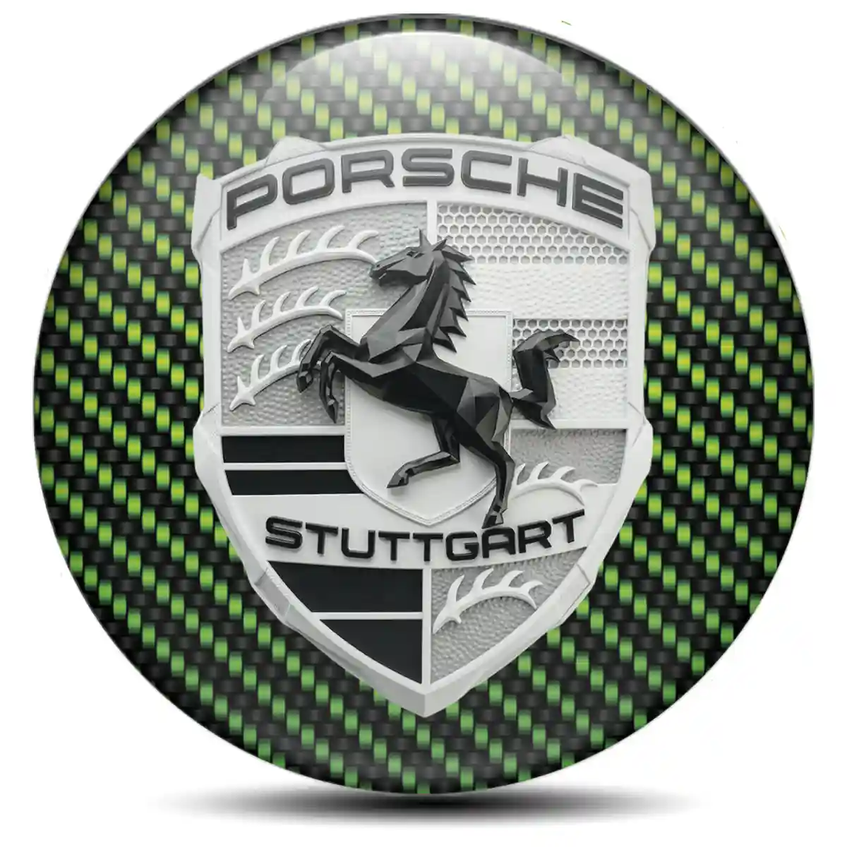 Porsche Wheel Emblems Outer Style