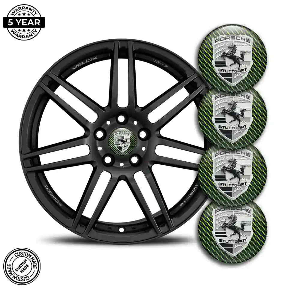 Porsche Wheel Emblems Outer Style
