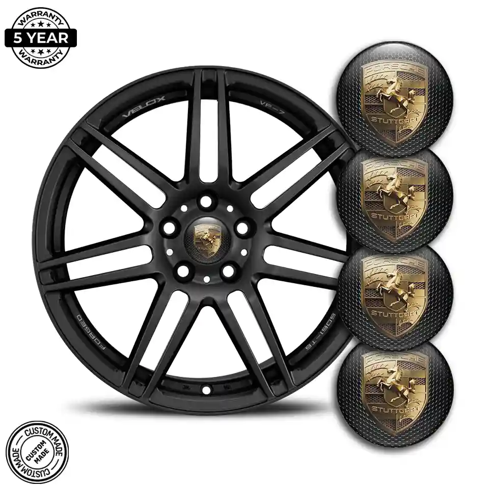 Porsche Wheel Emblems Performance Style