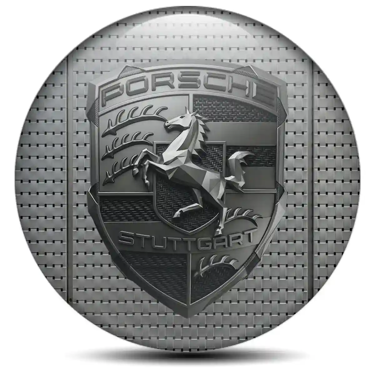 Porsche Wheel Emblems Premium Dome