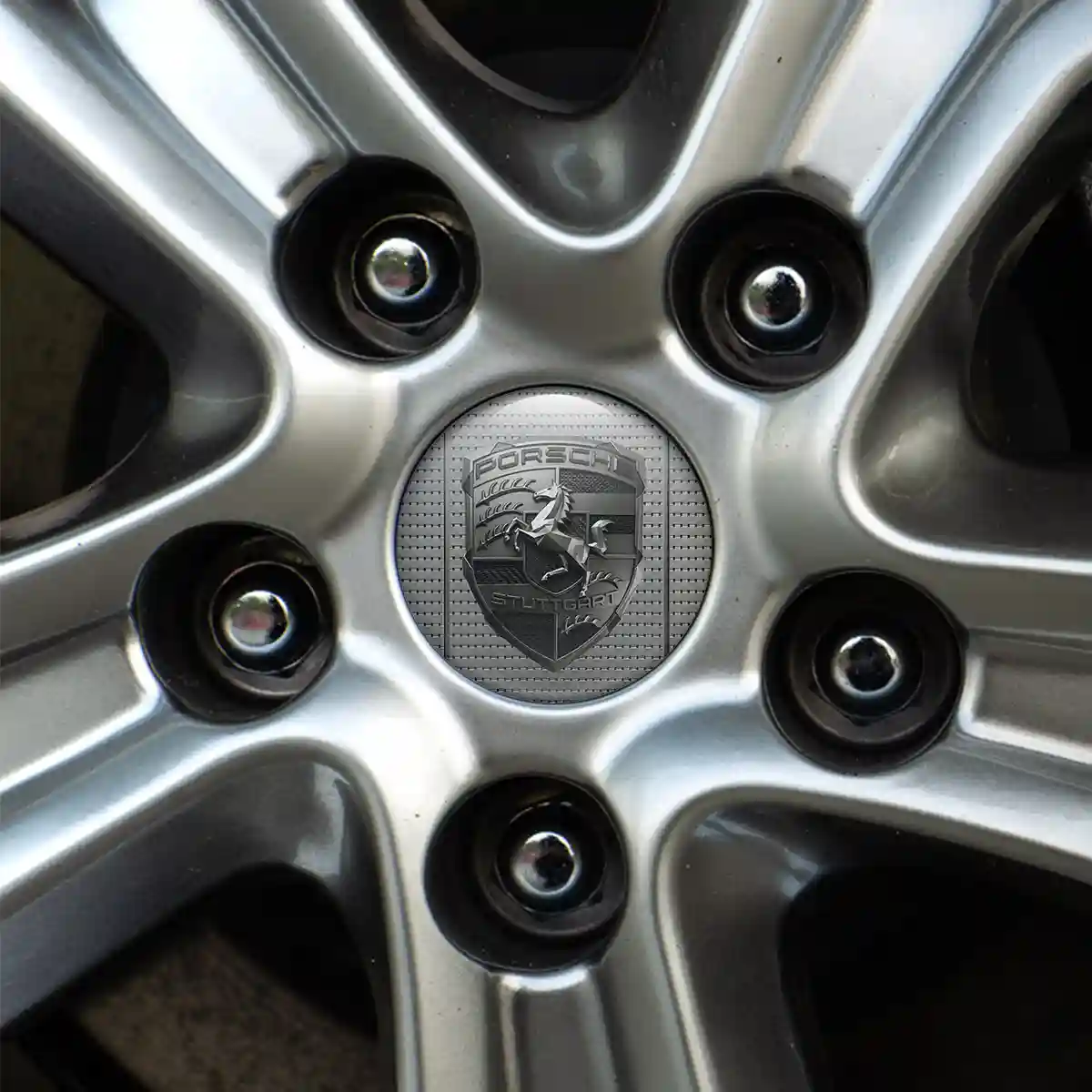 Porsche Wheel Emblems Premium Dome