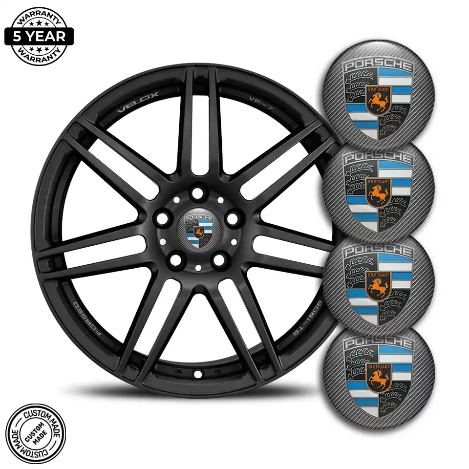 Porsche Wheel Emblems Premium Edition