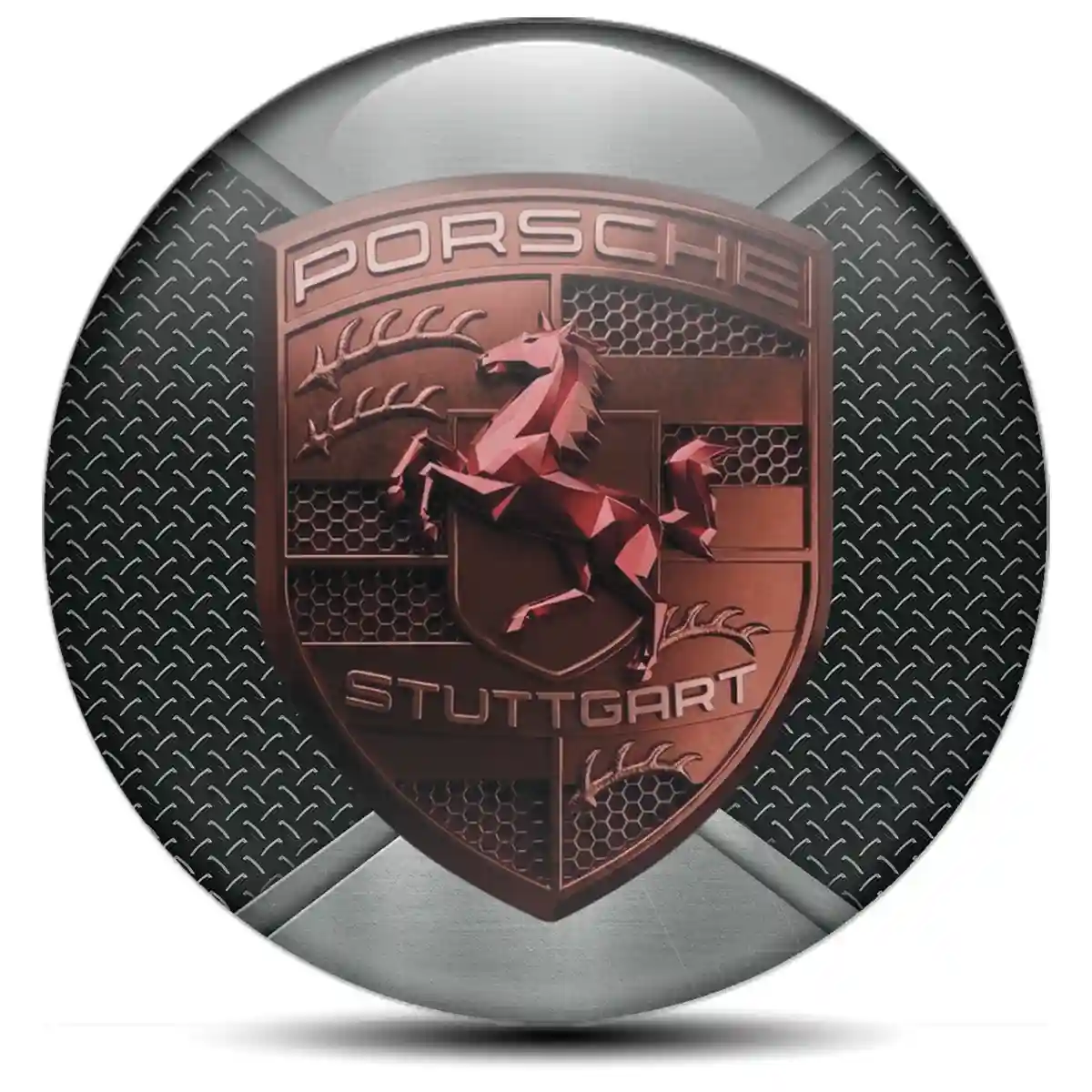 Porsche Wheel Emblems Prime Quality