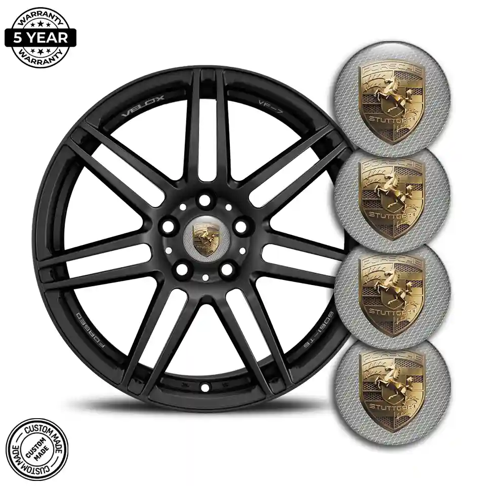 Porsche Wheel Emblems Refined Design