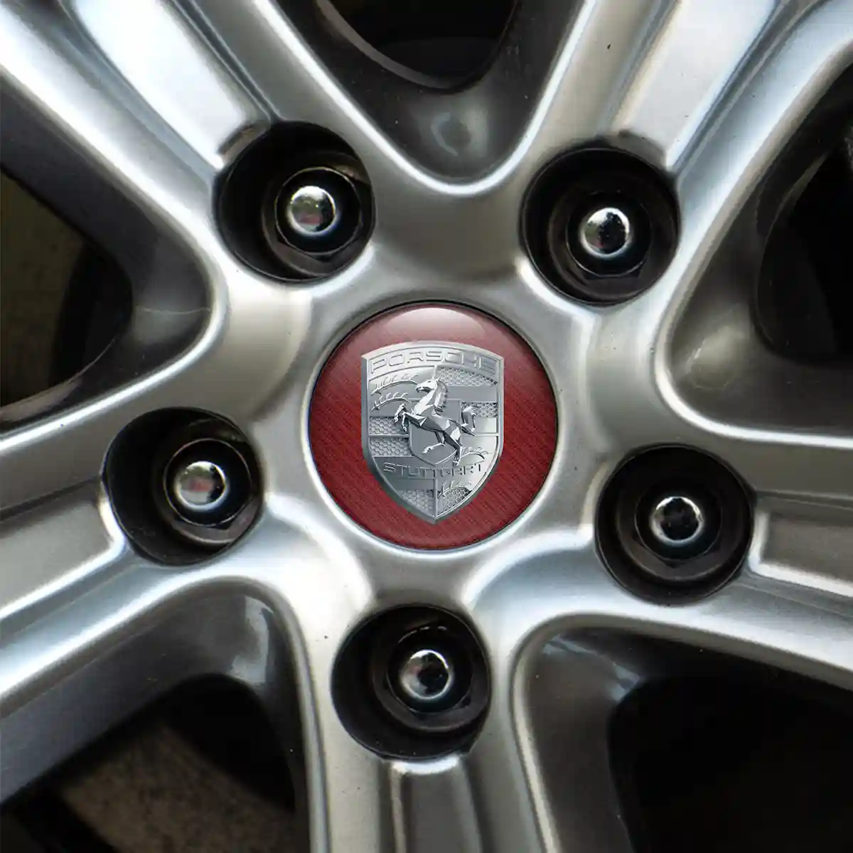 Porsche Wheel Emblems Resin Elite