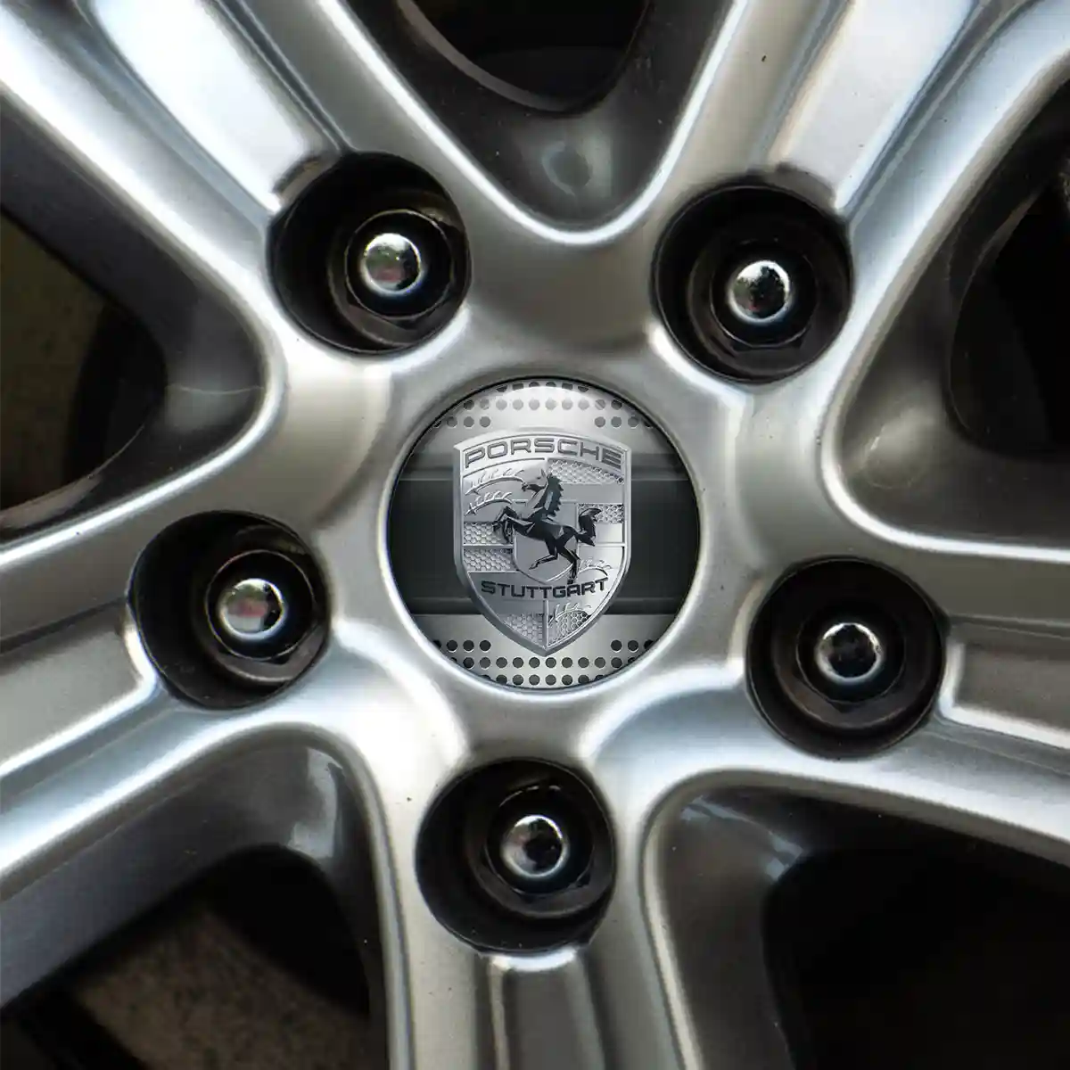 Porsche Wheel Emblems Sleek Style