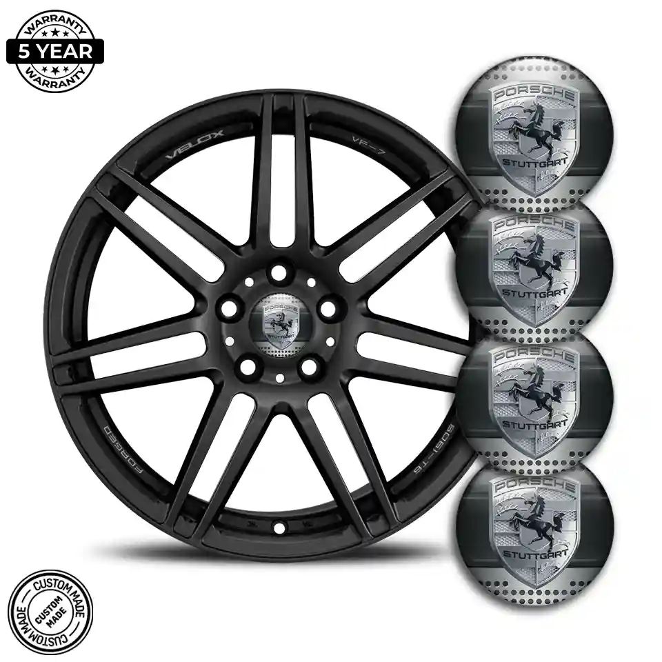 Porsche Wheel Emblems Sleek Style