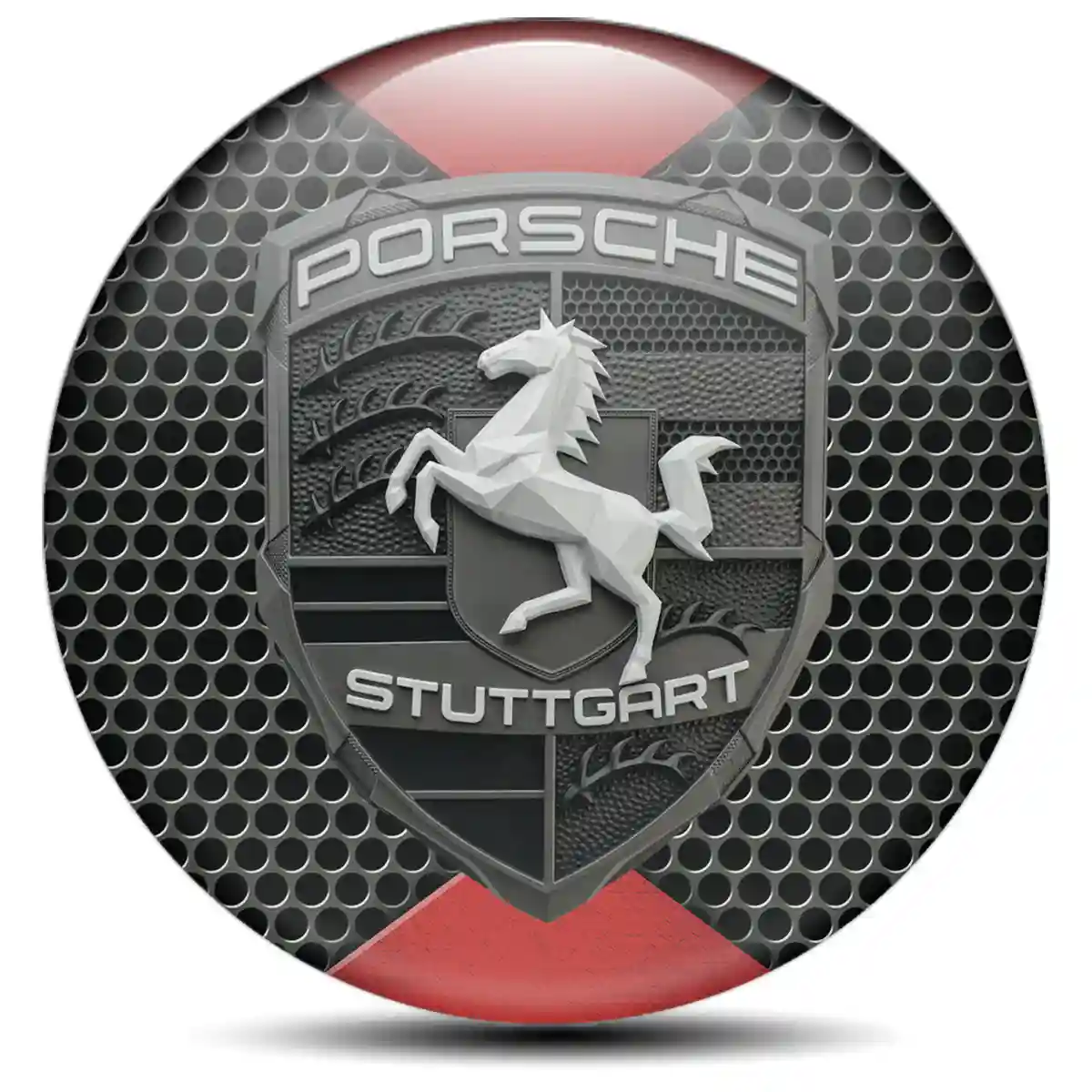 Porsche Wheel Emblems Sport Tuning