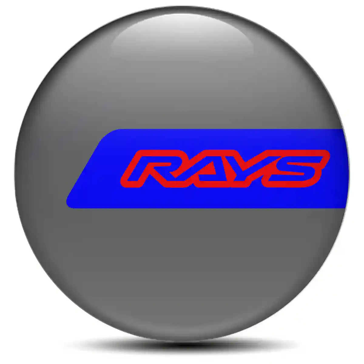 RAYS Badge Emblems Center Cap Self-Adhesive Sleek Style