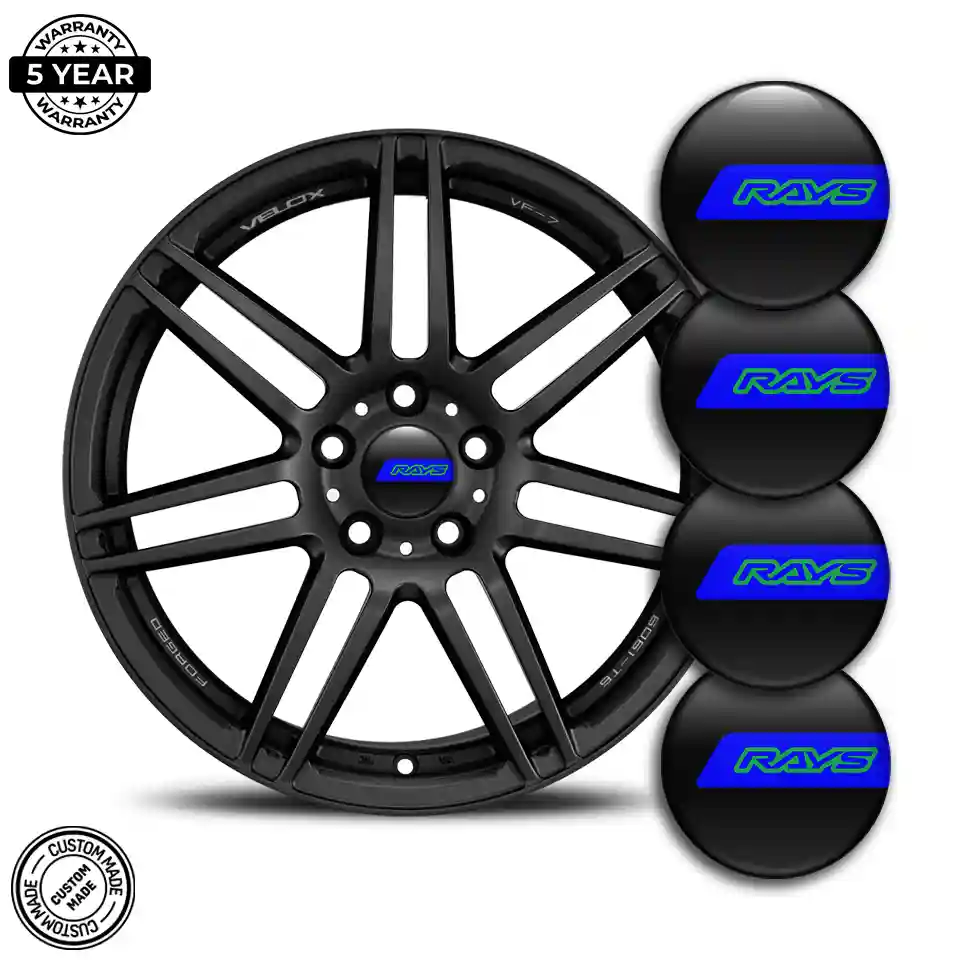 RAYS Badge Emblems Center Cap Sleek Style