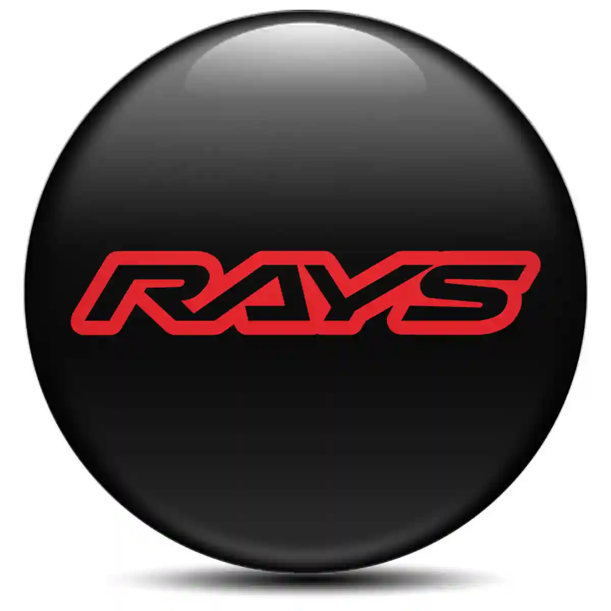 RAYS Domed Emblem Self-Adhesive Refined Design