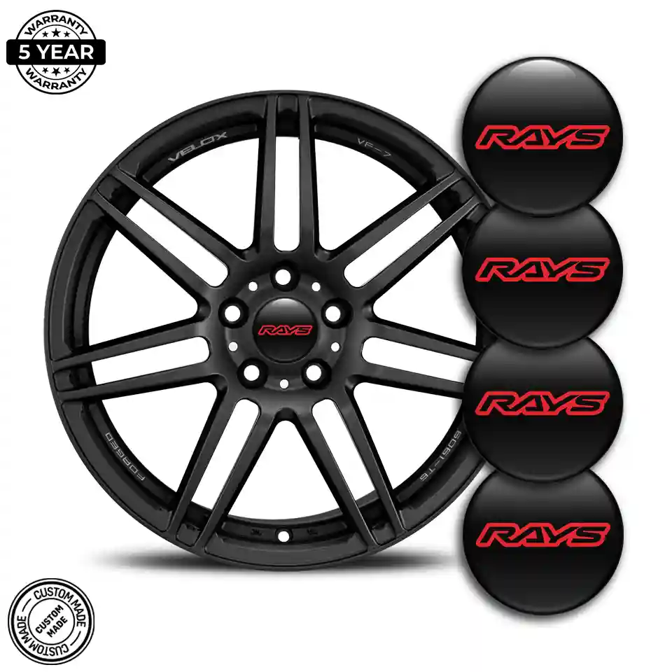 RAYS Domed Emblem Self-Adhesive Refined Design