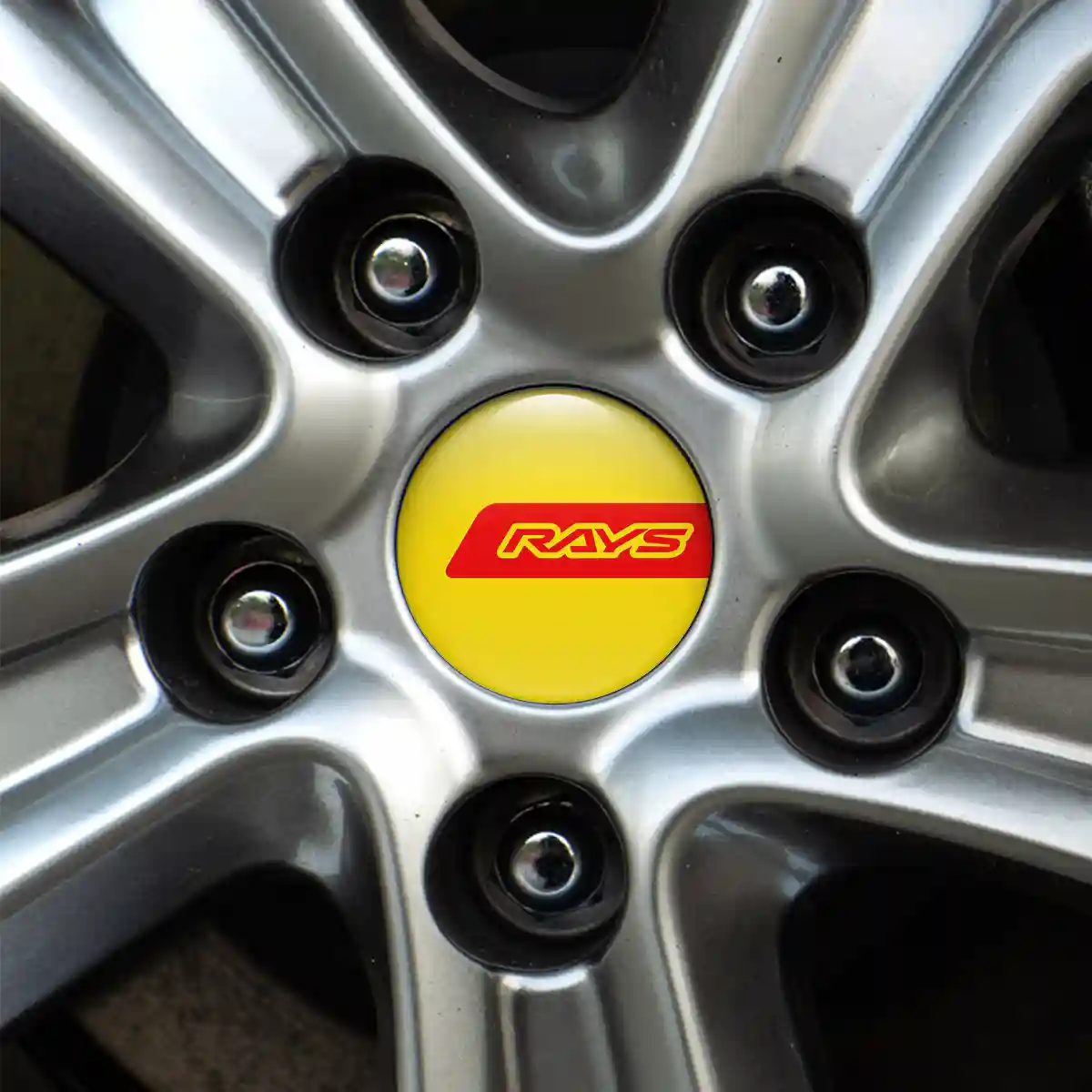 RAYS Emblem Badge Self-Adhesive Elite Finish