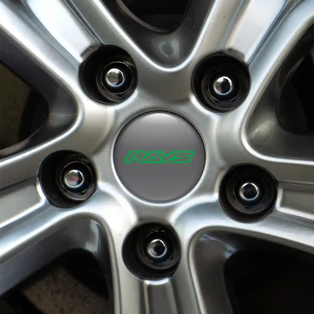 RAYS Emblem Center Hub Cap Self-Adhesive Refined Design