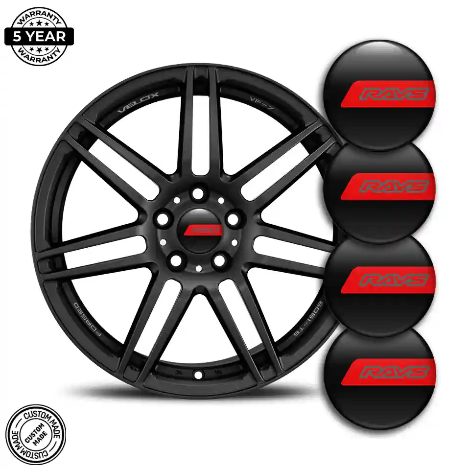 RAYS Logo Silicone Badge Elite Finish