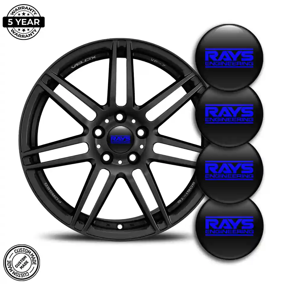 RAYS Logo Silicone Badge Self-Adhesive Refined Design