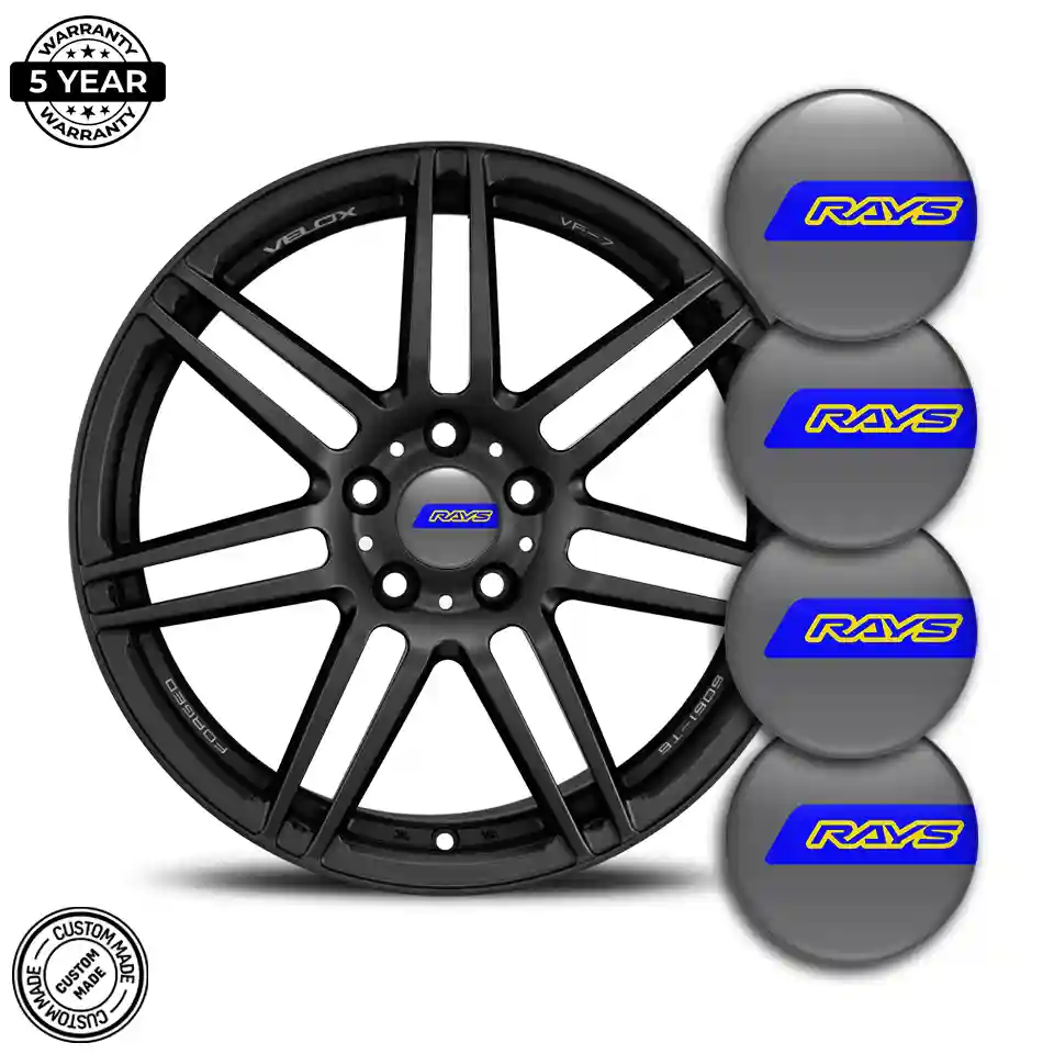 RAYS Logo Silicone Emblem Elite Finish