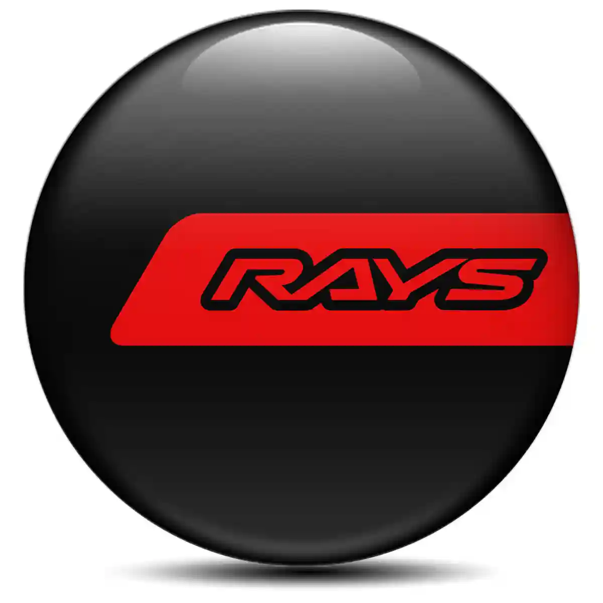 RAYS Logo Silicone Emblem Refined Design