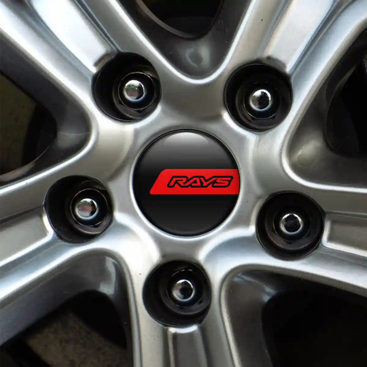 RAYS Logo Silicone Emblem Refined Design