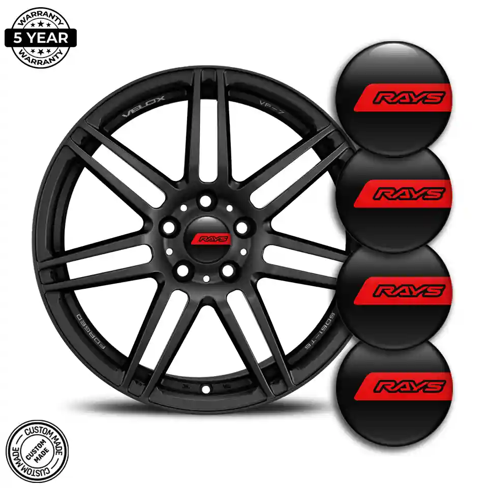RAYS Logo Silicone Emblem Refined Design