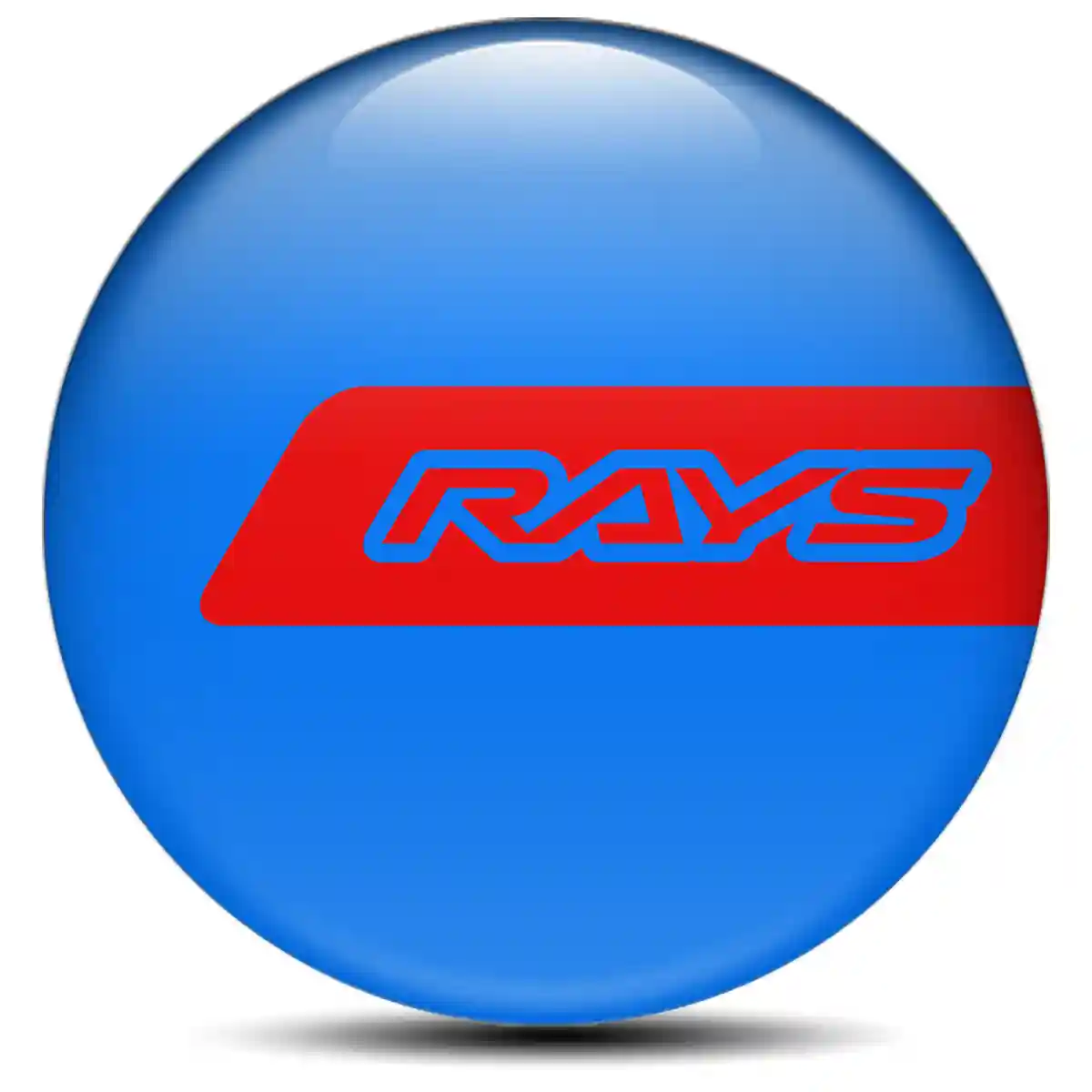 RAYS Logo Silicone Sticker Self-Adhesive Prime Quality