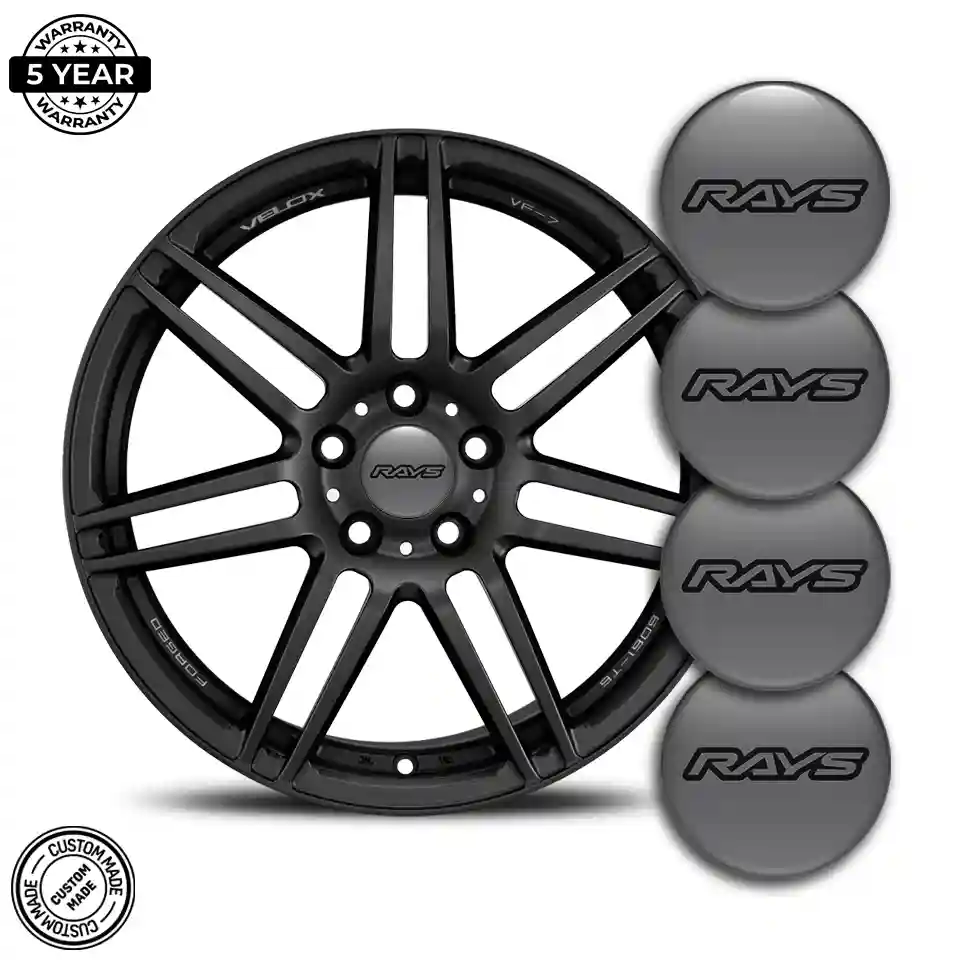 RAYS Logo Silicone Sticker Self-Adhesive Sleek Style