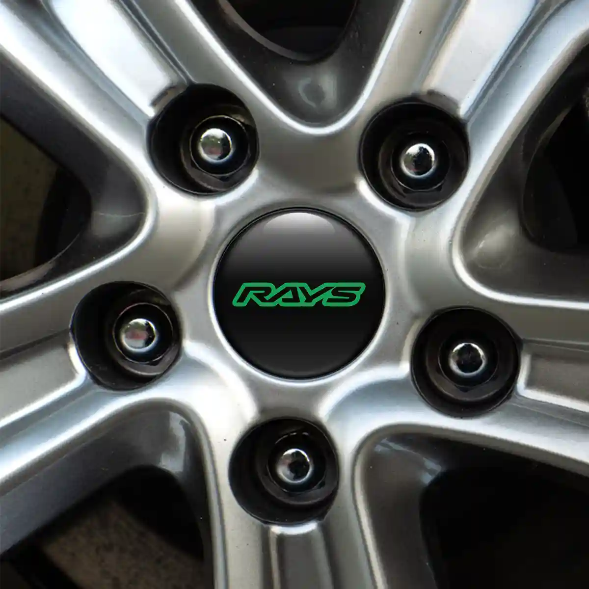 RAYS Logo Silicone Sticker Sleek Style